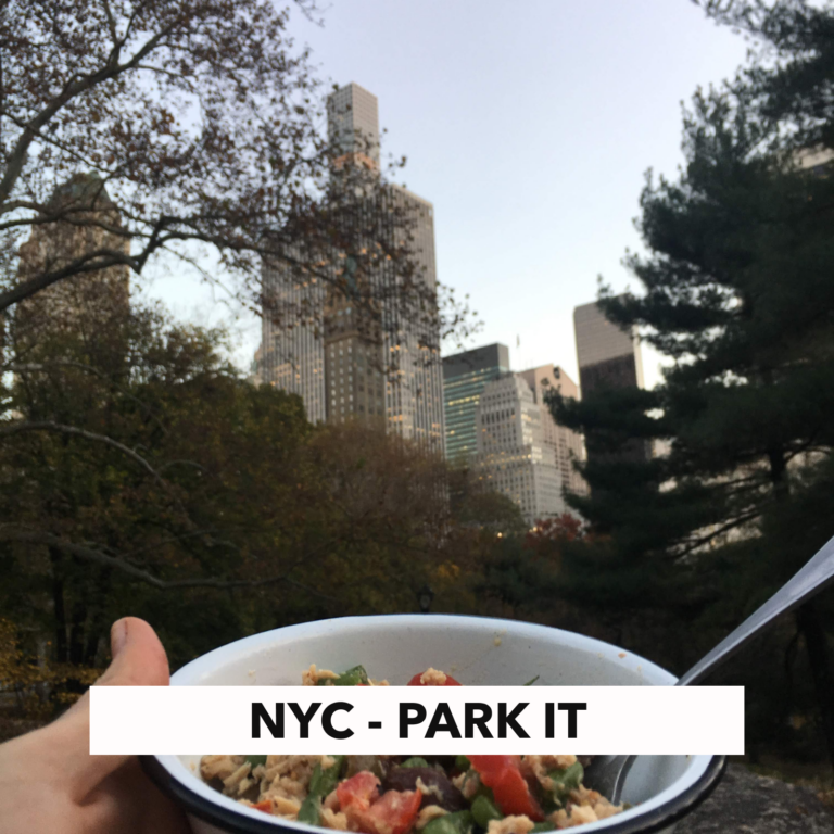 urban hiking recipes - nyc park