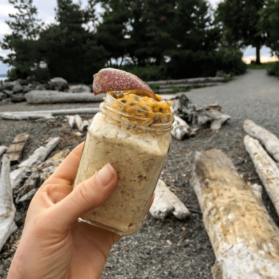 make ahead camping meals - overnight oats