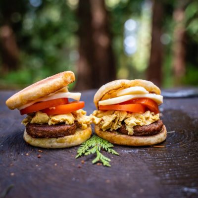 camping breakfast sandwich