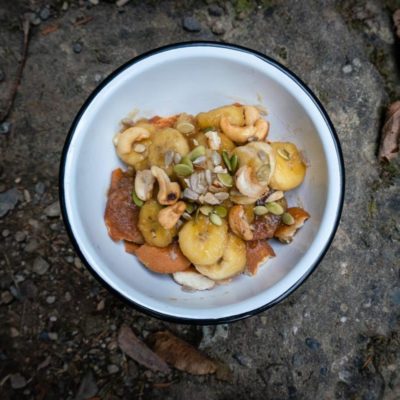 backpacking food ideas - wafer bowl