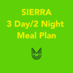 backpacking meal plan Sierra