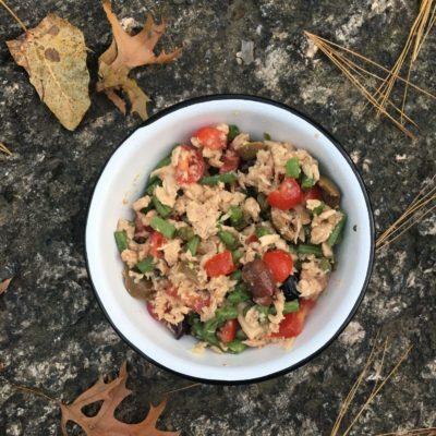 easy camping meals - Med Tuna