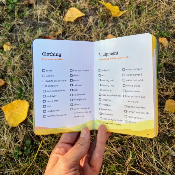 checklist for backpacking stuff