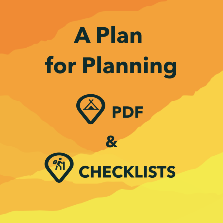 checklists for planning a backpacking trip