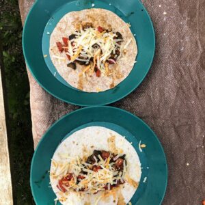 vegetarian camping meals - Fajitas