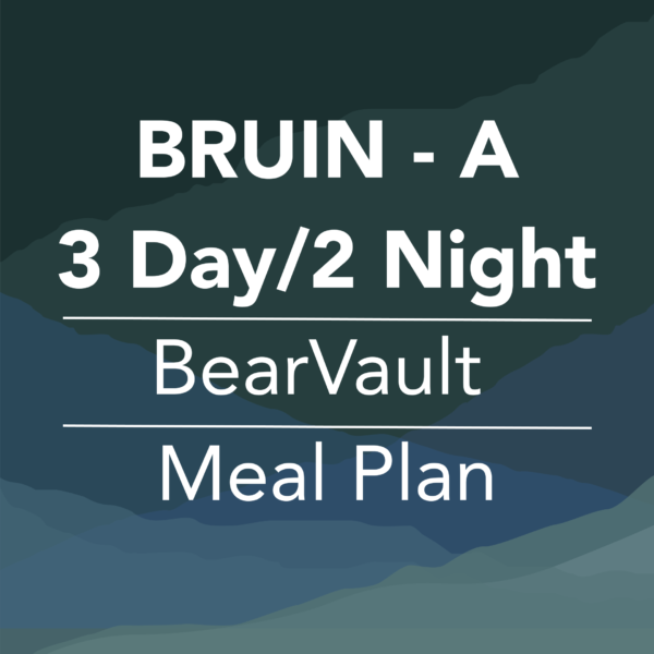 meal plan for backpacking - bruin A