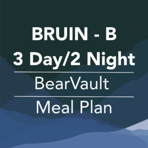 meal plan for backpacking - Bruin B