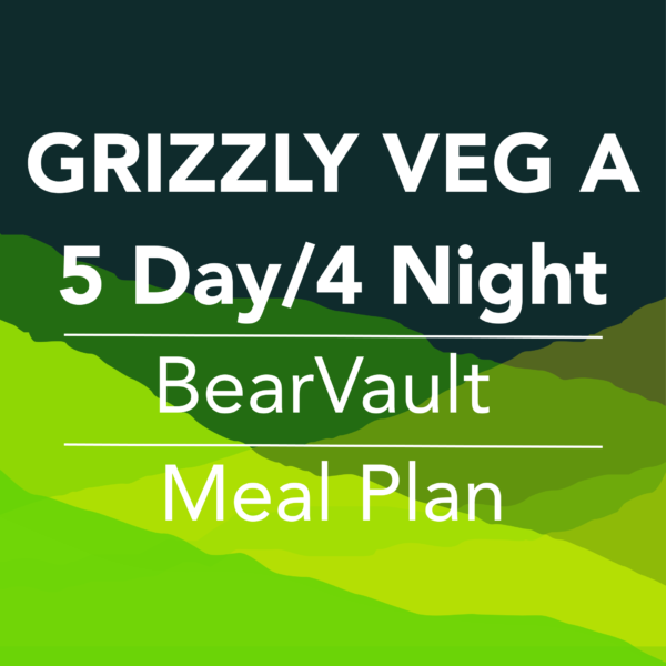 meal plan for backpacking - Griz veg