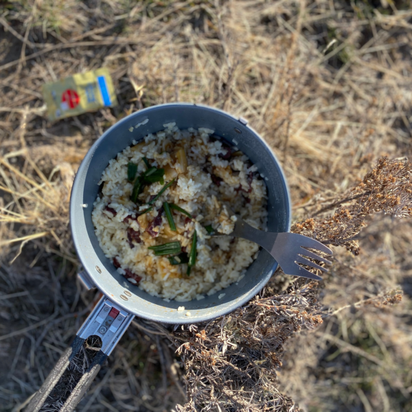 hiking trip meal plan - recipe with rice