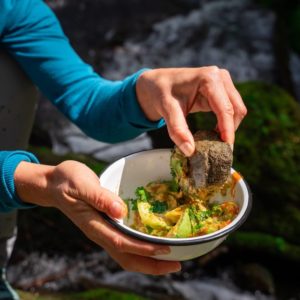 vegetarian camping meal plan - grizzly 5 day bowl