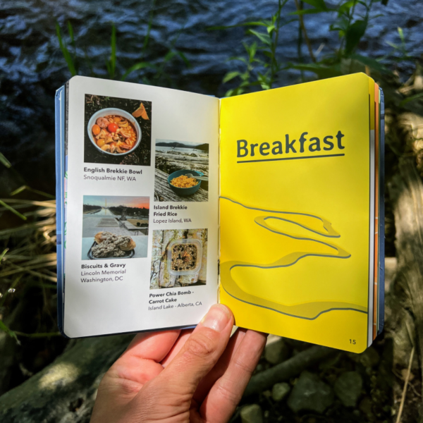 breakfast recipes - pocket size cookbook for backpacking