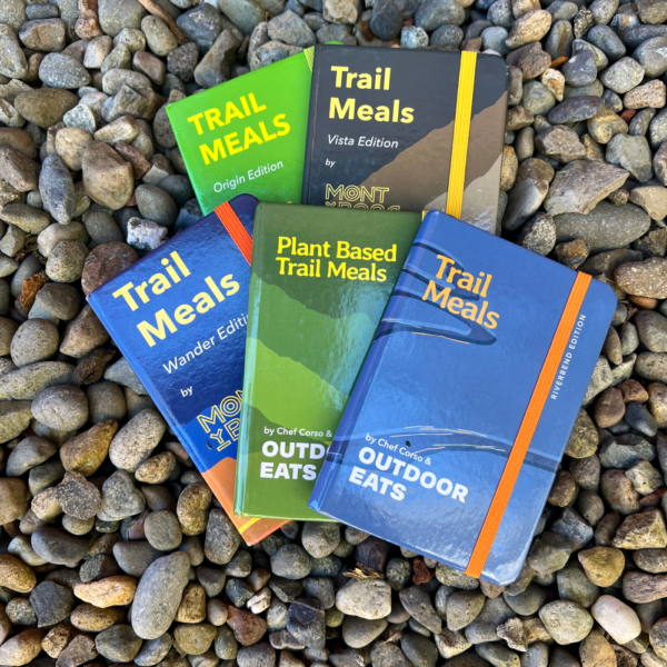 pocket sized Backpacking recipe books - all